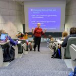 Bahira Sherif Trask teaching during her Diversity and Families class at UD