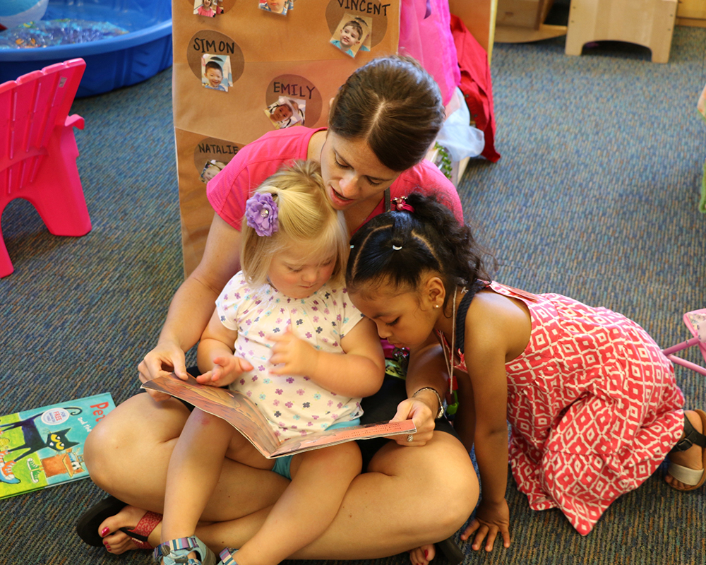 UD Lab Preschool teacher w students