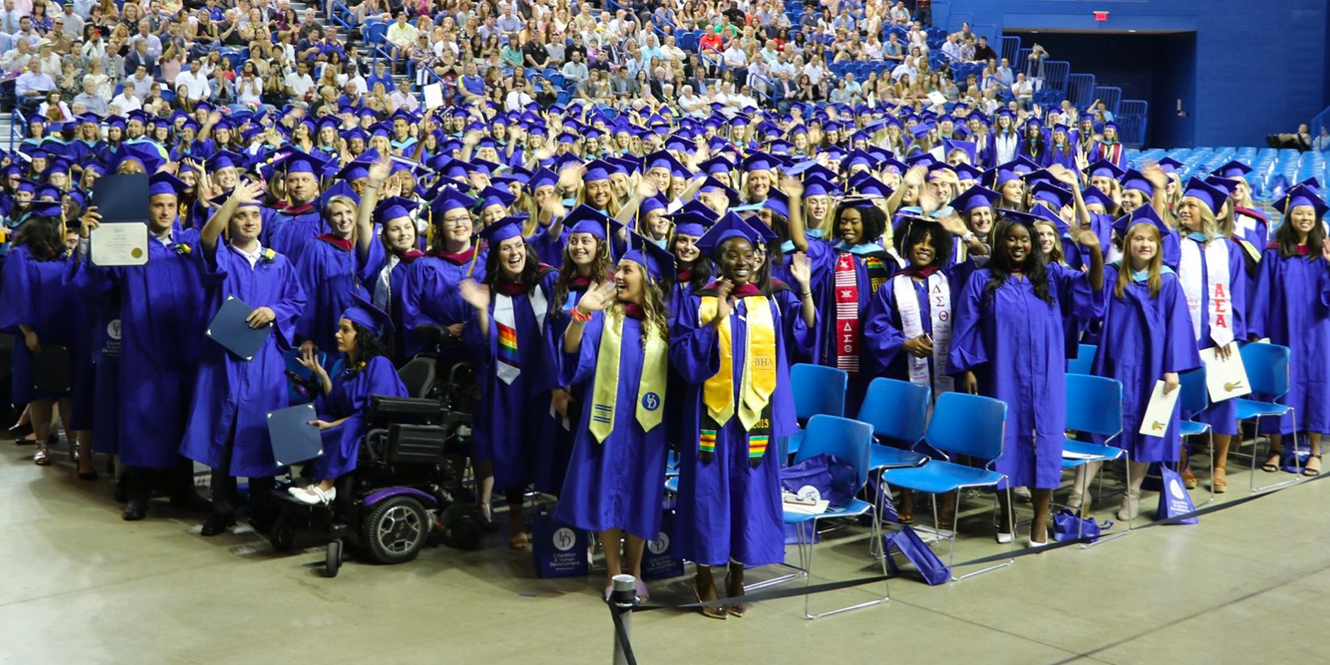 2019 graduates at the College of Education and Human Development convocation ceremony