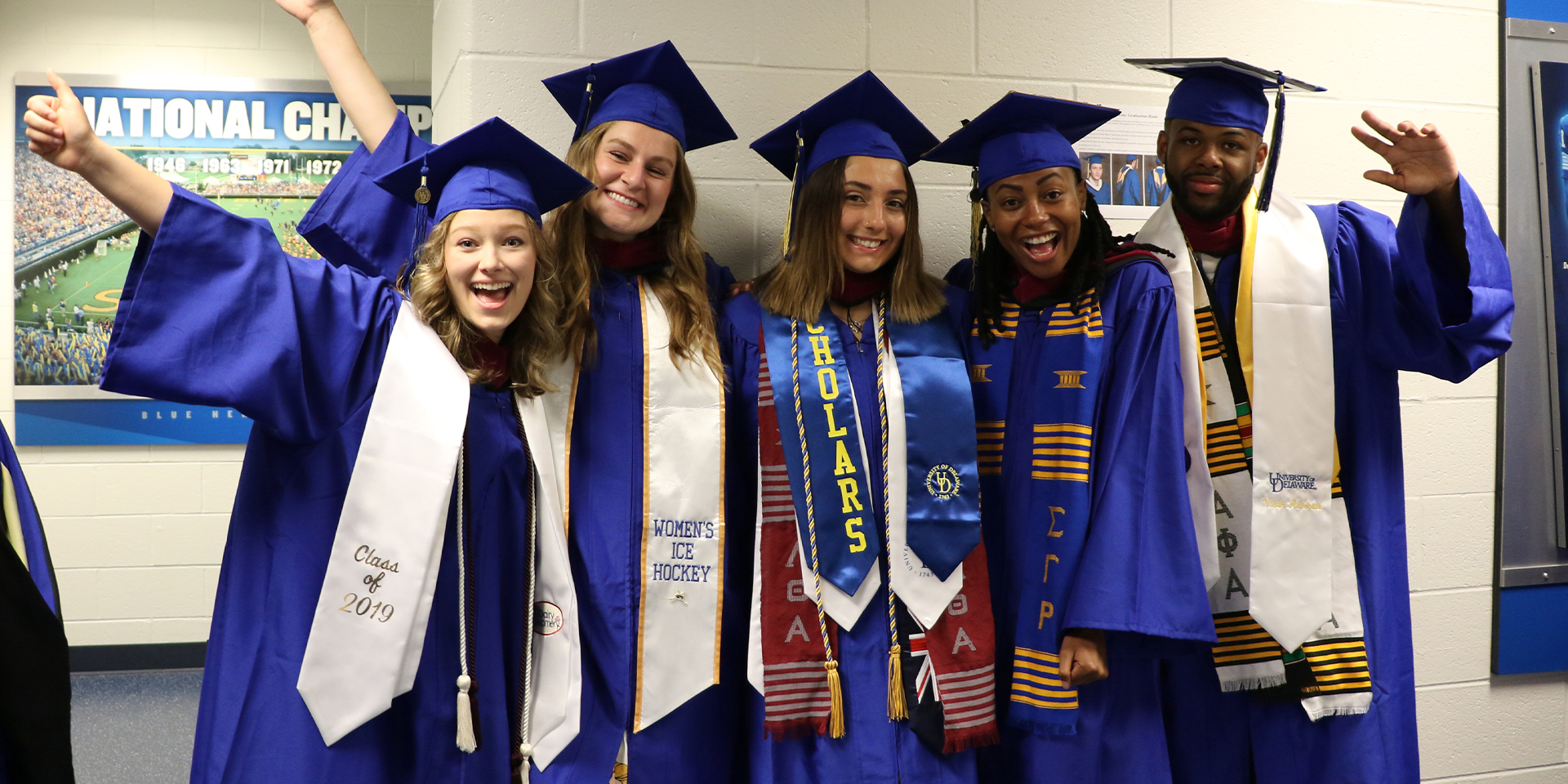 Students at the 2019 convocation for the College of Education and Human Development