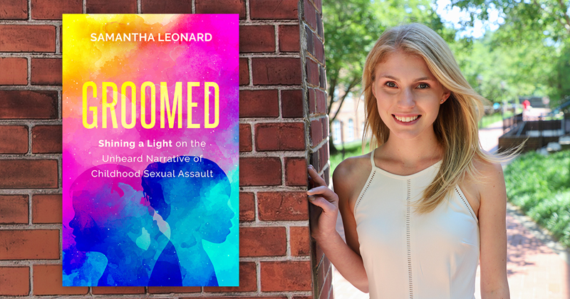 Samantha Leonard with Groomed book cover