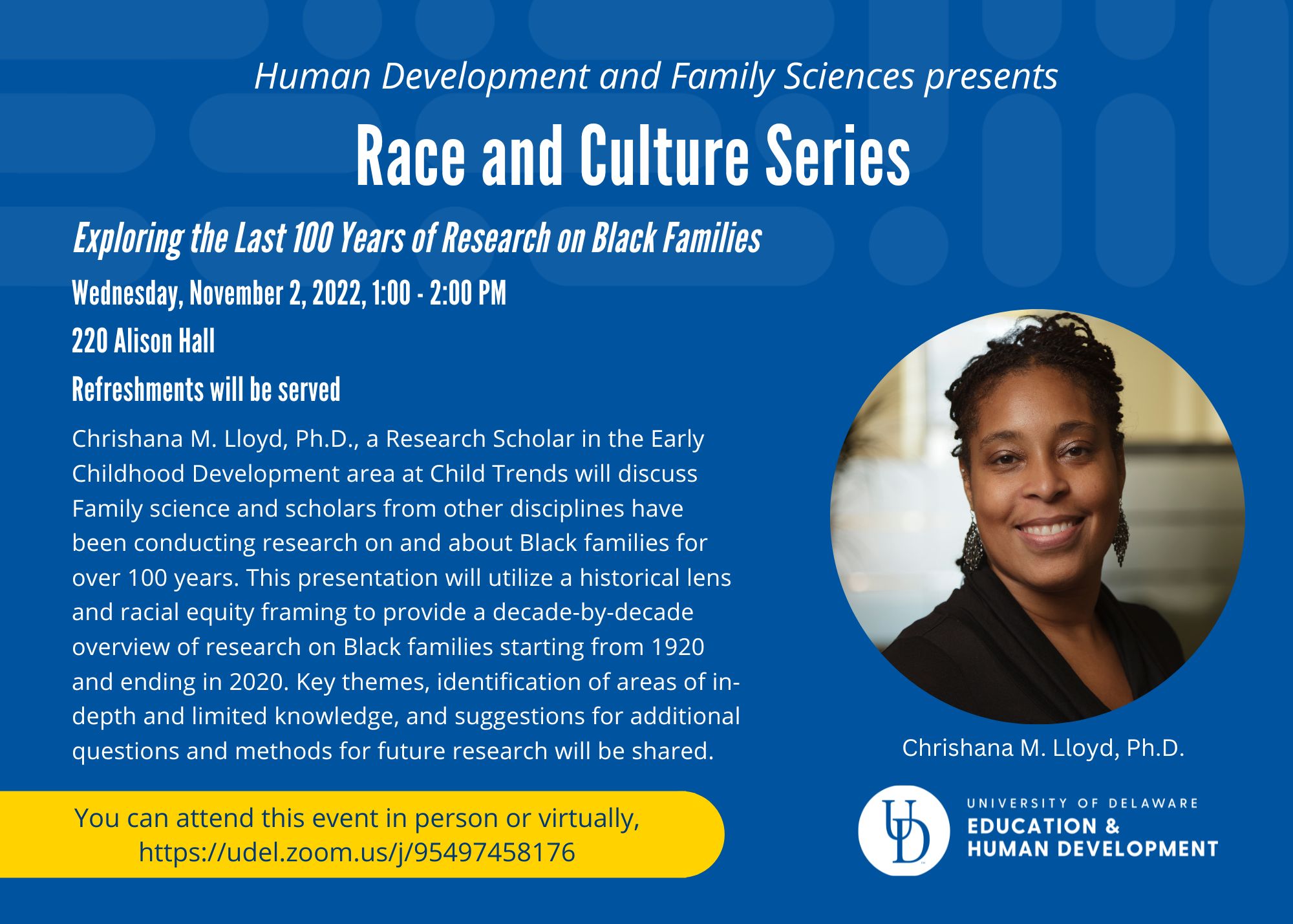 Dr. Roderick Carey presenting at the HDFS Race and Culture Series